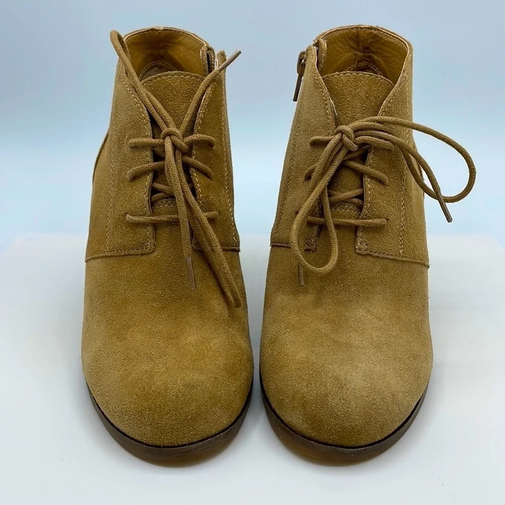Lucky Brand Shylow Suede Wedge Ankle Booties